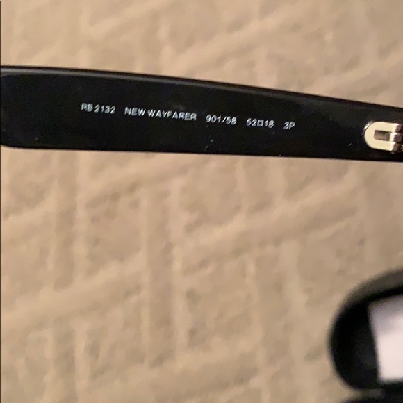 Rayban new wayfarer classic sunglasses black - Picture 4 of 5